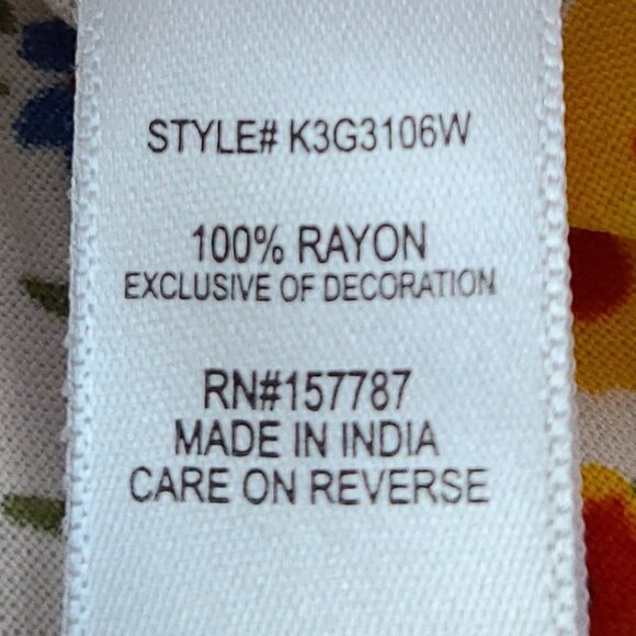 JOLIE & JOY BY FCT WITH LOVE FLORAL GIRLS SMOCKED ONE-PIECE DRESS SIZE XL 16 - Picture 10 of 11